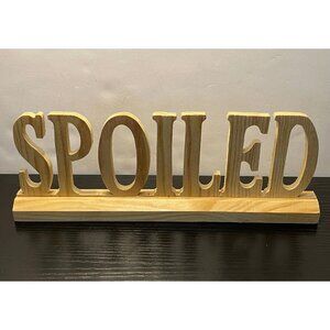 Wooden Decorative Sign Spoiled decor cut out kids girls boys room Greenbrier